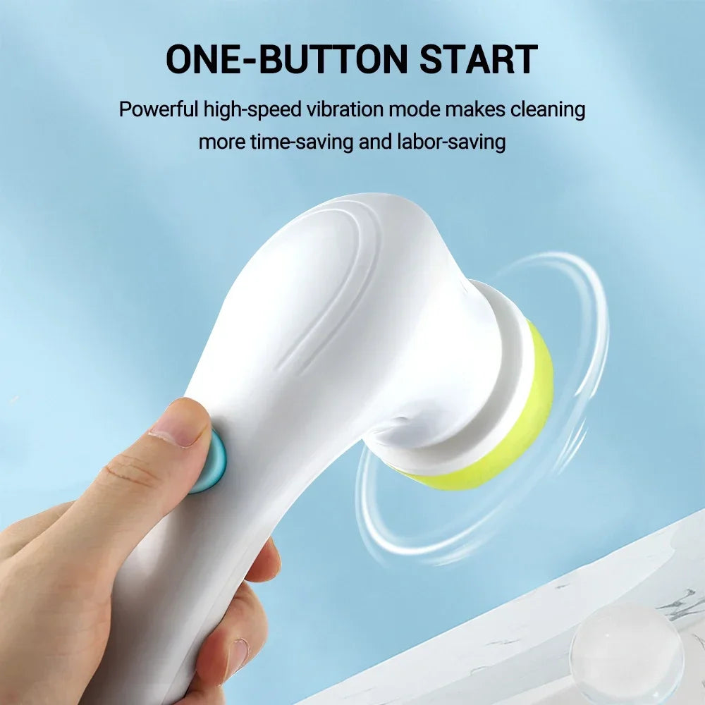 Wireless Household Electric Cleaning Brush 5-in-1Multifunctional USb Charging