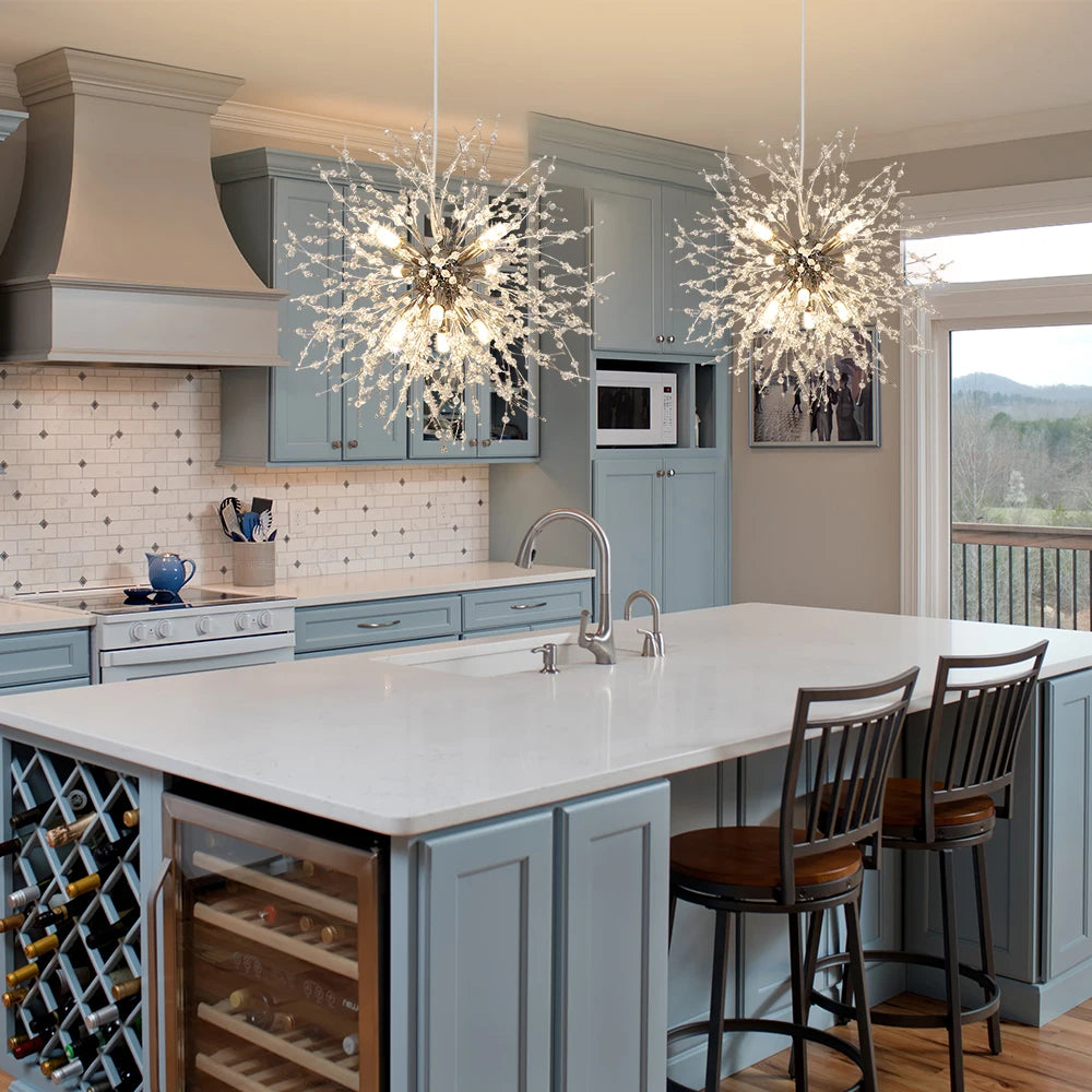 Dandelion LED Chandelier Lighting Pendant Lamp For Living Room Dining Room Home Decoration