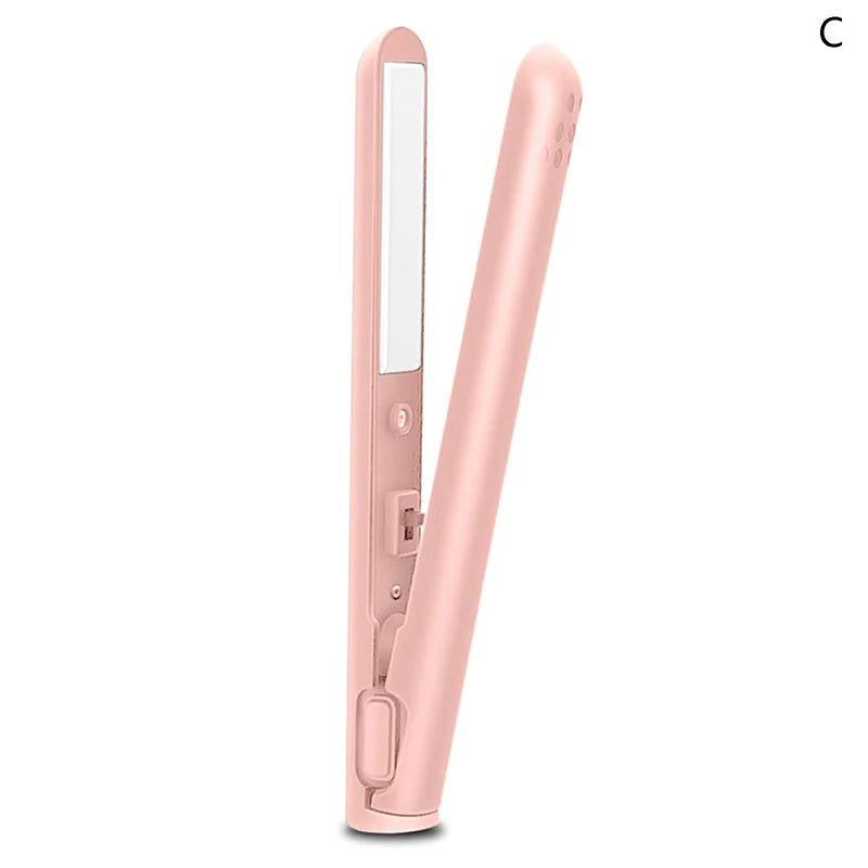 Curling Iron Straightener Usb Rechargeable Hair Straightener