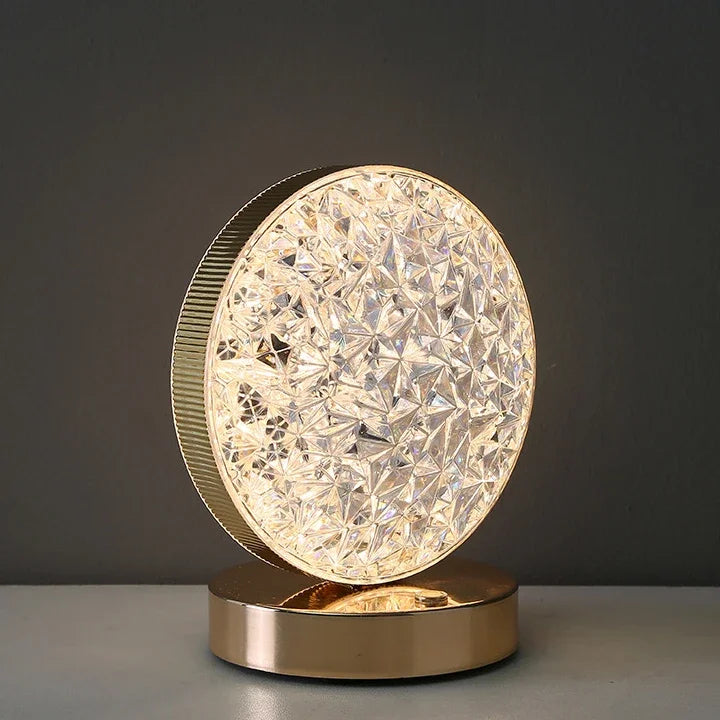 Nordic Luxury Bedroom Lamp Acrylic Crystal Star Bedside Table Lamp