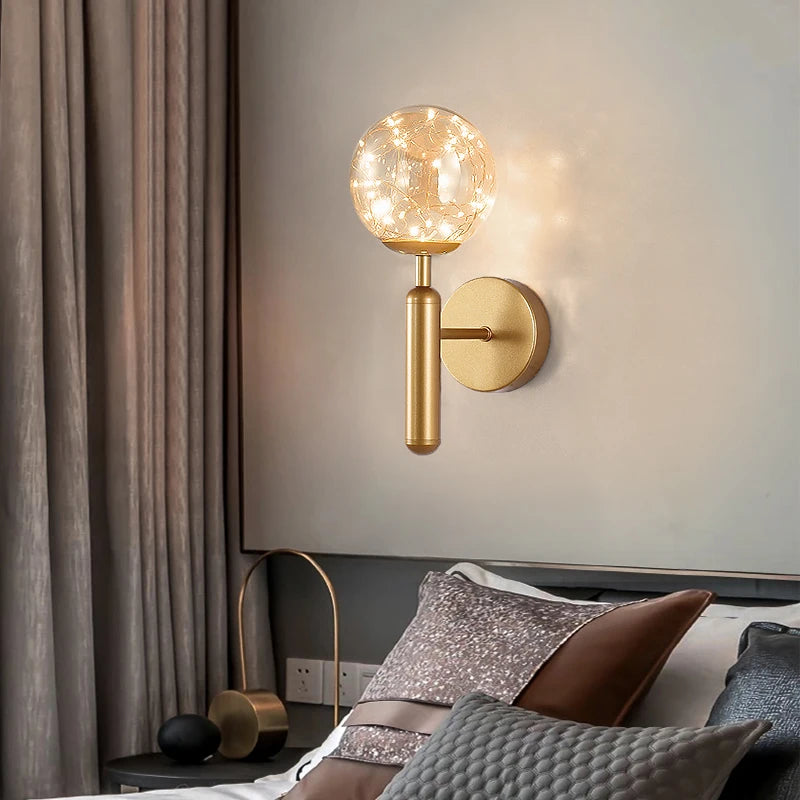 Modern Glass Starry Wall Light Lamp