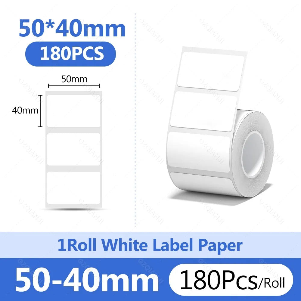 Niimbot 1Roll B1 White Sticker Paper Waterproof Adhesive Thermal Printer Tape