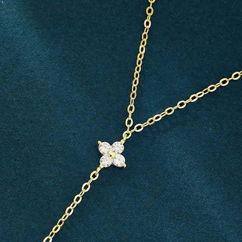 Gold Plated Finger Ring Bracelet