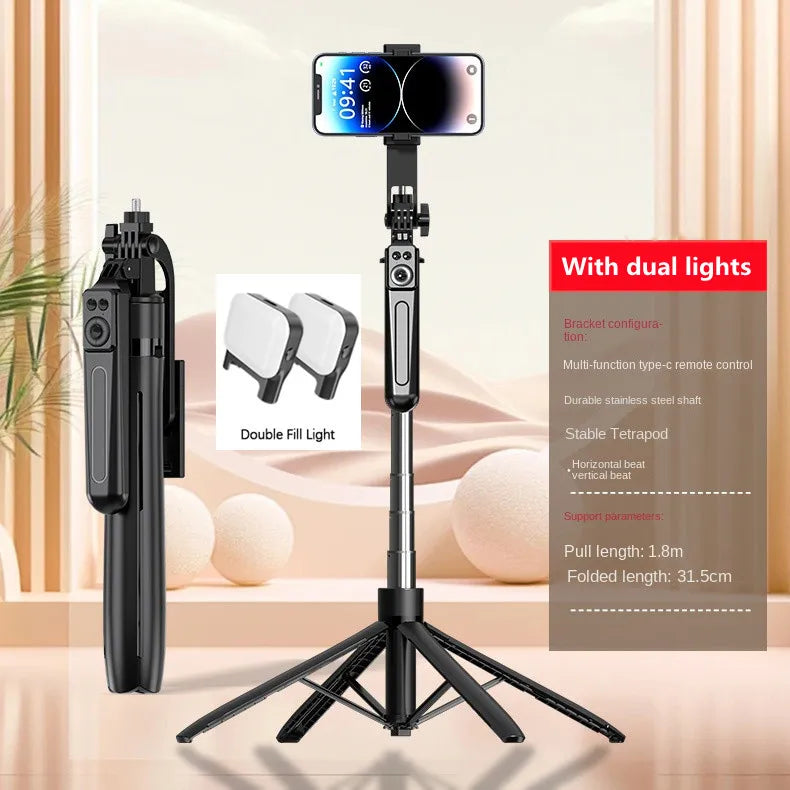 FANGTUOSI New 180cm Handheld Stabilizer Selfie Stick Tripod For Smartphone With Bluetooth Remote Intelligent brackets For Tiktok