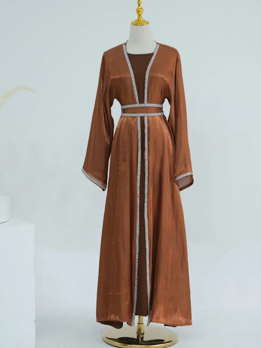 Muslim Abaya for Women Eid Dress 2 Piece Set