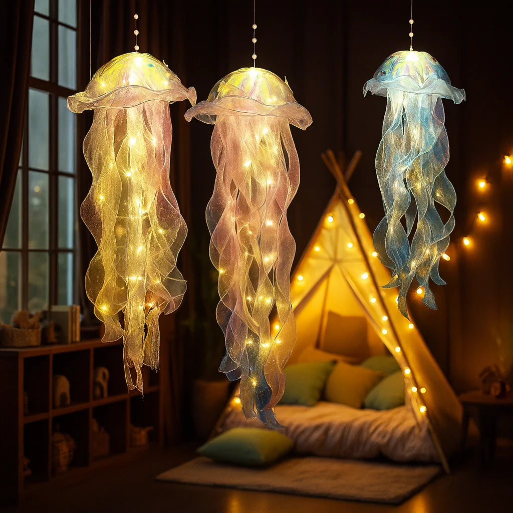 Gradient Jellyfish LED Night Light