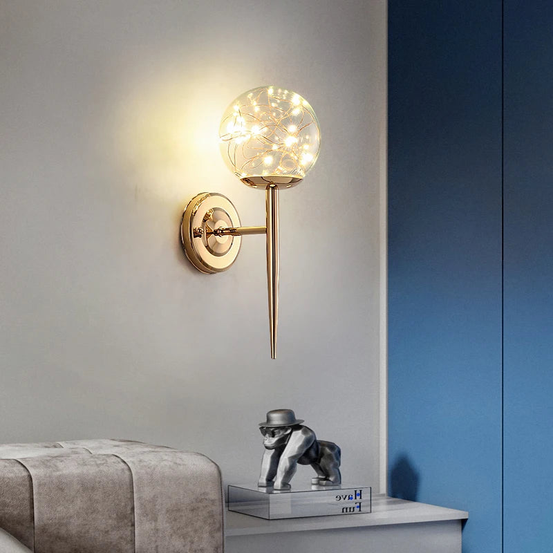 Modern Glass Starry Wall Light Lamp