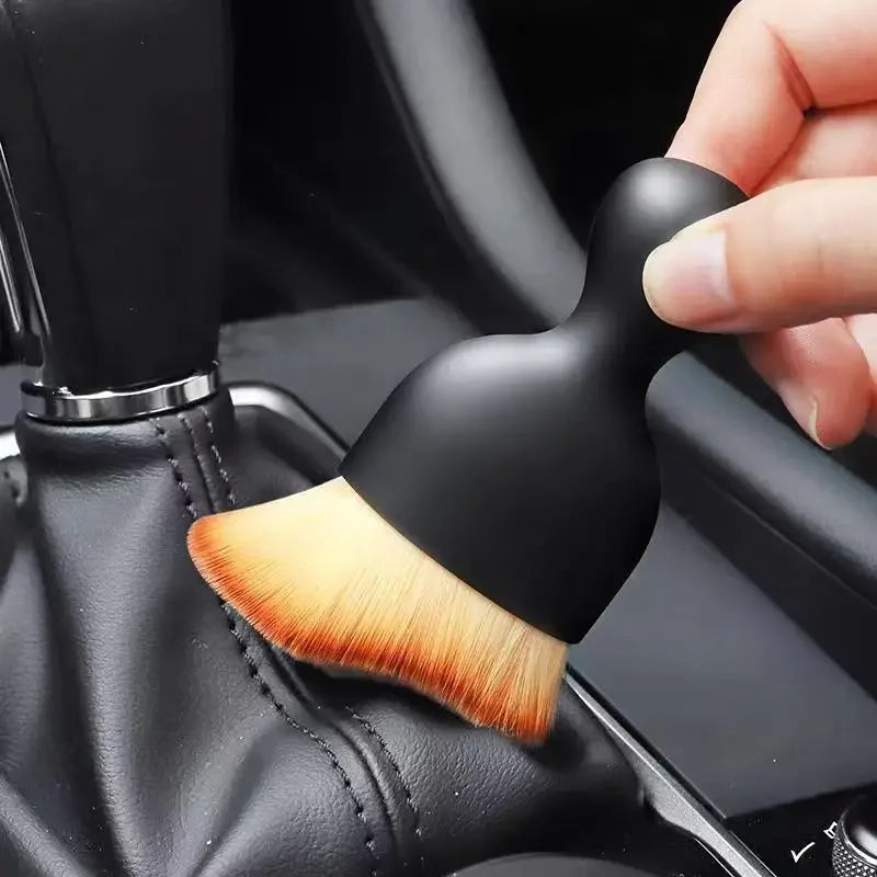Car Interior Cleaning Brush with Cover Crevice Dust Detailing Brushes