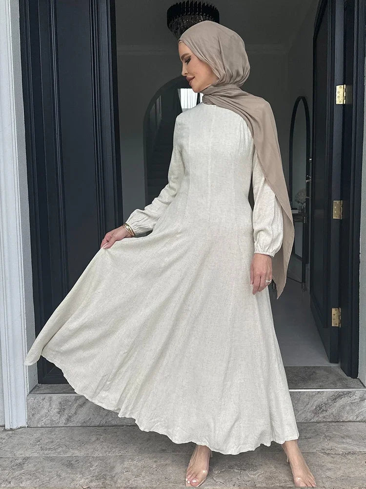 Muslim Abaya Women Dresses Solid Slim Jalabiya Eid 2025 Ramadan Morocco Islam Vestidos Largos Arab Long Robe Dubai Abayas Kaftan