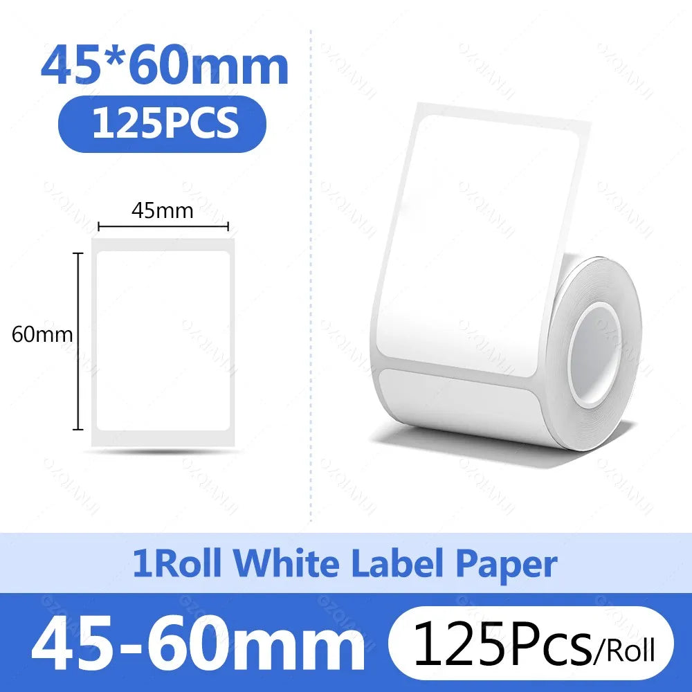 Niimbot 1Roll B1 White Sticker Paper Waterproof Adhesive Thermal Printer Tape