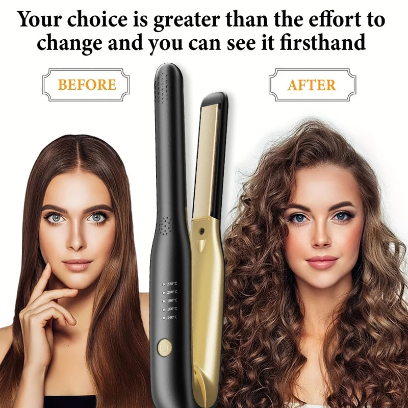 2-in-1 Mini Hair Straightener & Curler