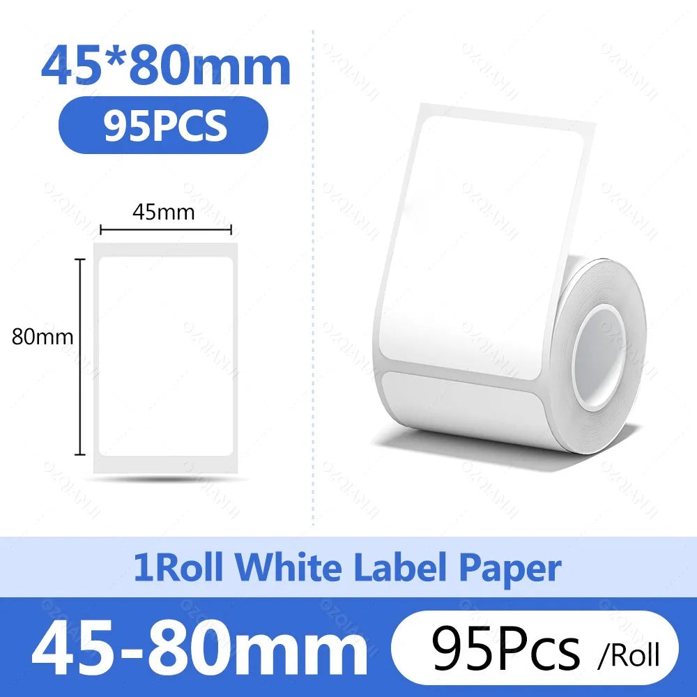 Niimbot 1Roll B1 White Sticker Paper Waterproof Adhesive Thermal Printer Tape