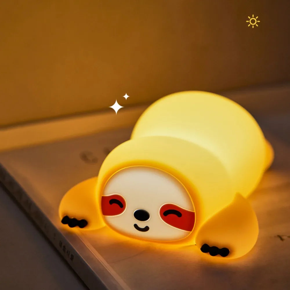 Cute Silicone Squishy Night Lamp Fox Rabbit Dimmable