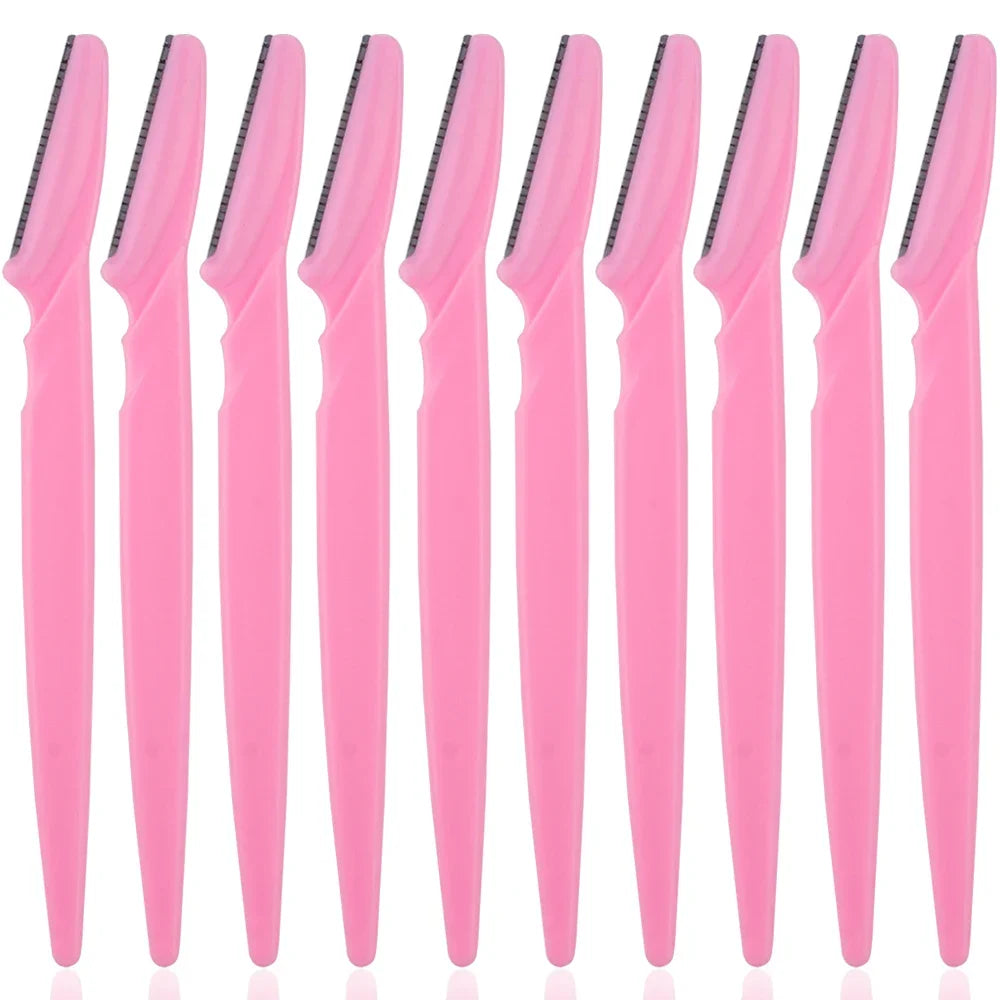 3/4/10Pcs Eyebrow Trimmer Face Blade Shaver Portable Eye Brow Epilation Hair Removal Safety Eyebrow Cutting Woman Makeup Tools