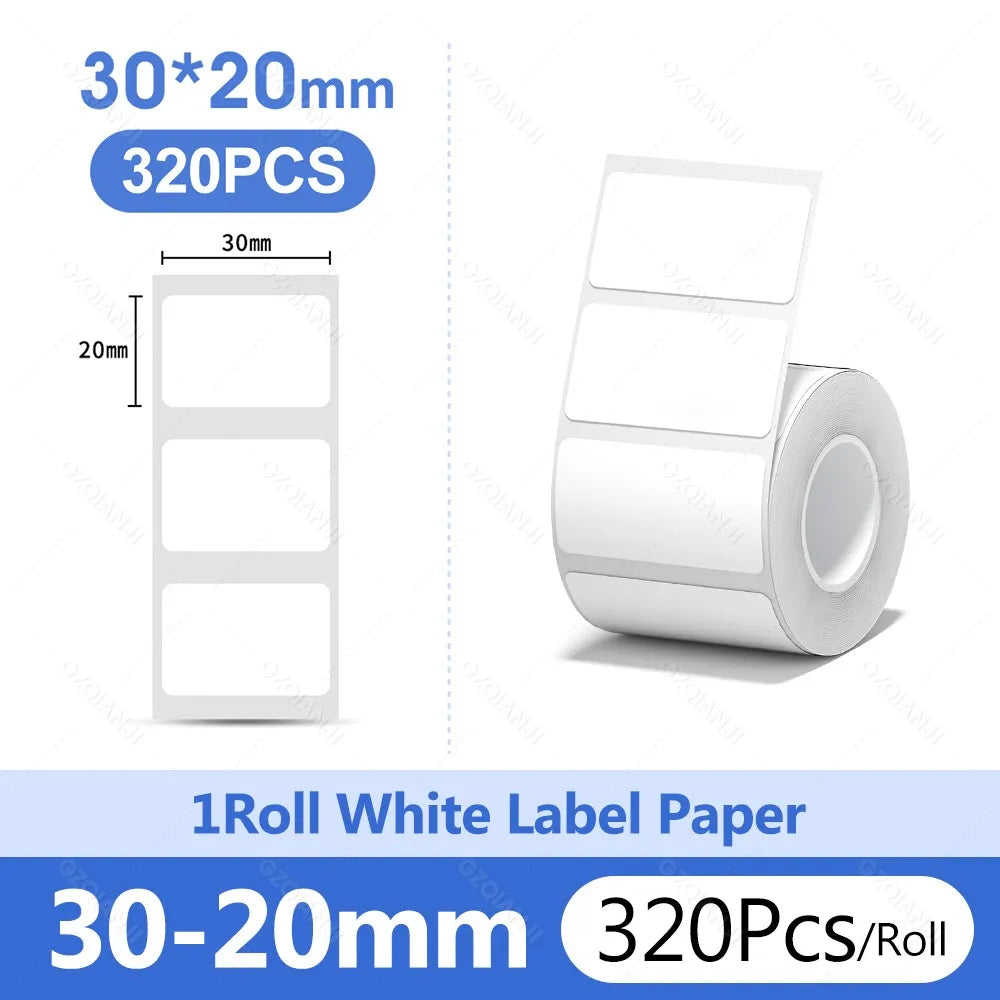 Niimbot 1Roll B1 White Sticker Paper Waterproof Adhesive Thermal Printer Tape