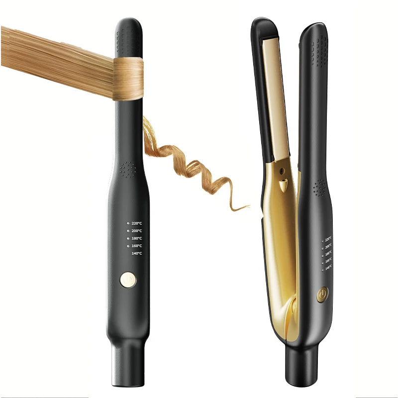 2-in-1 Mini Hair Straightener & Curler