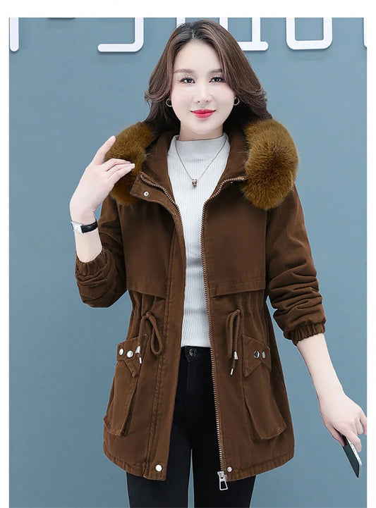 Parker Medium to Long Length Cotton Jacket For Winter 2025,