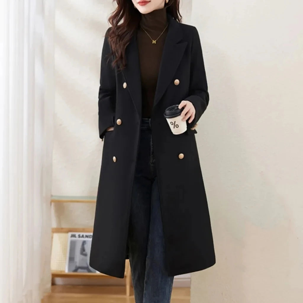 New Style High-end Temperament Thick Cotton Wool Coat