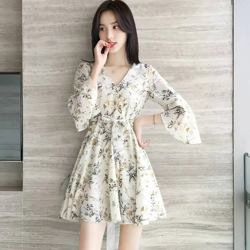 Female Dresses Chiffon Satin Flower Women's Dress
