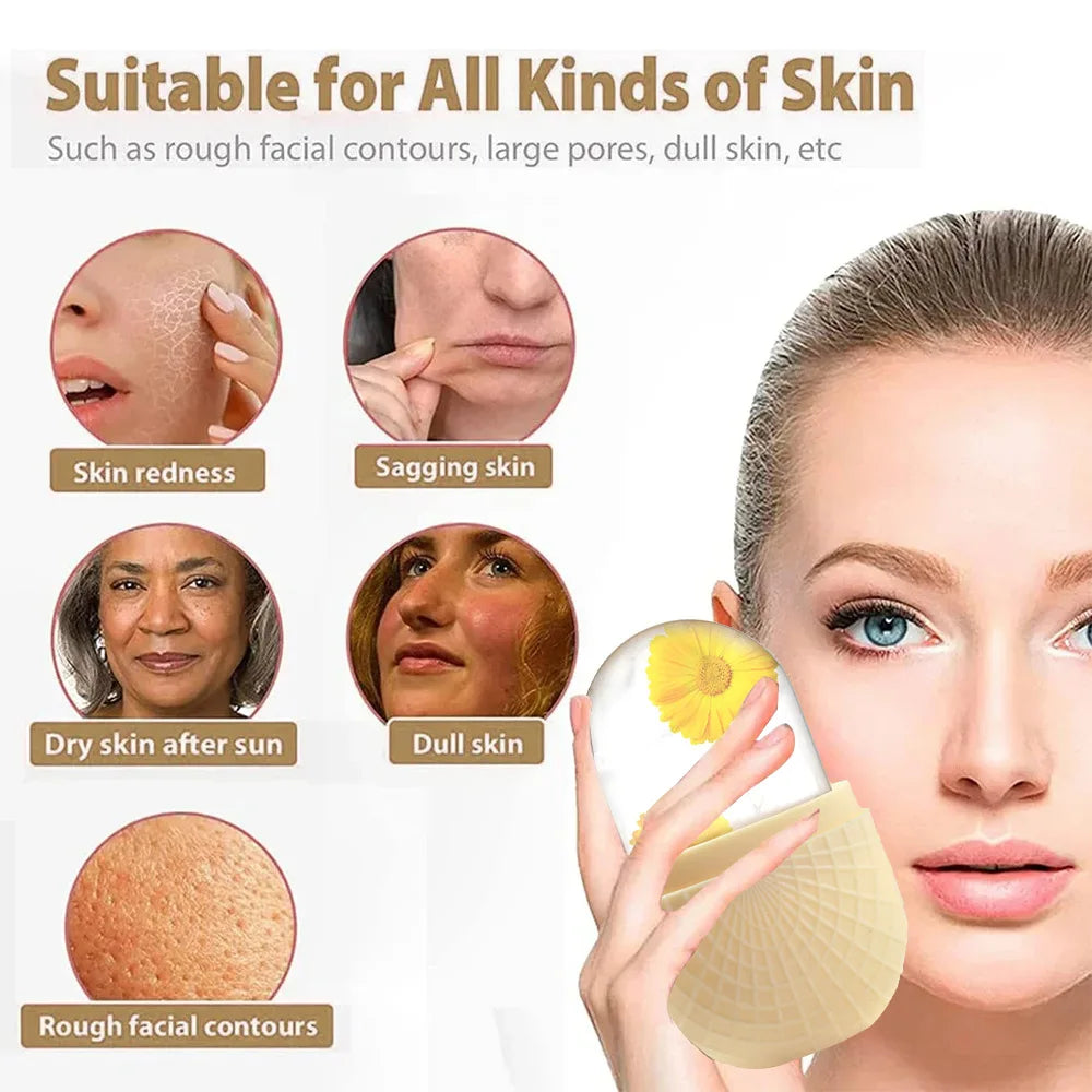 Silicone Trays Beauty Lifting Ice Ball Face Massager