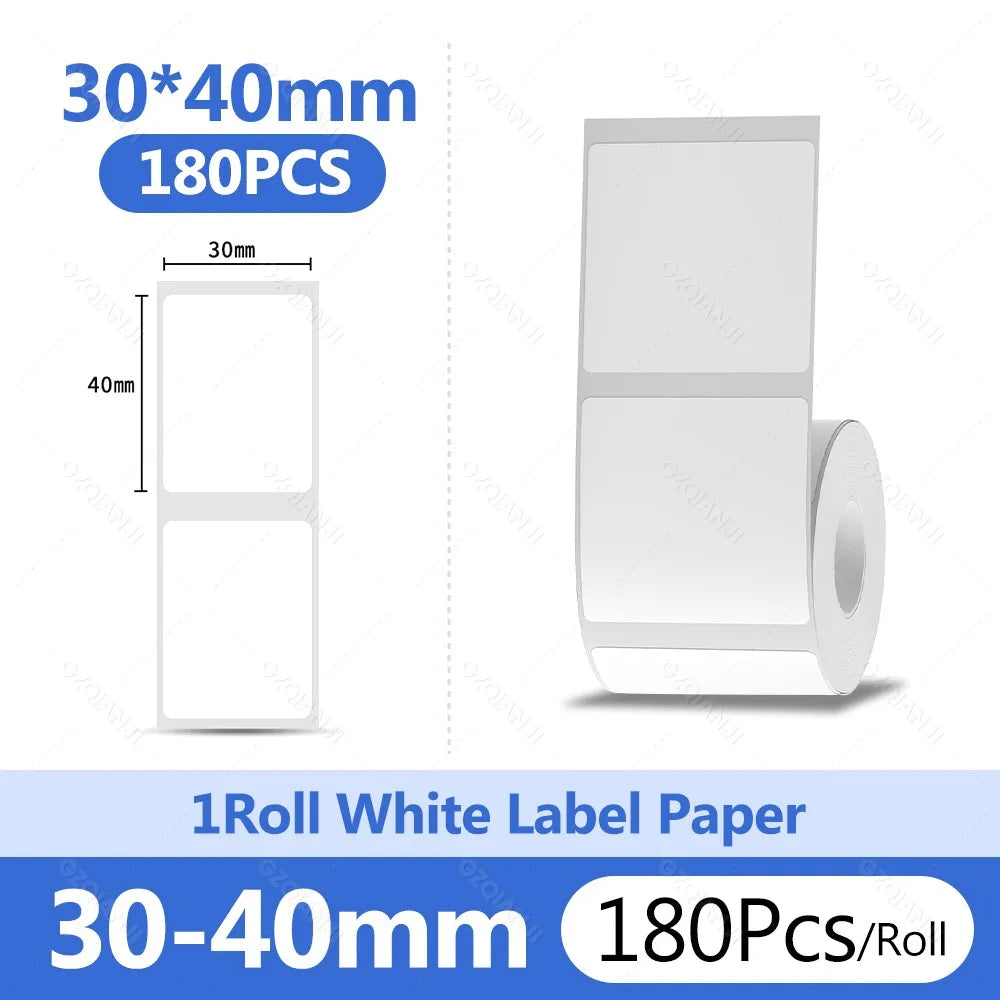 Niimbot 1Roll B1 White Sticker Paper Waterproof Adhesive Thermal Printer Tape
