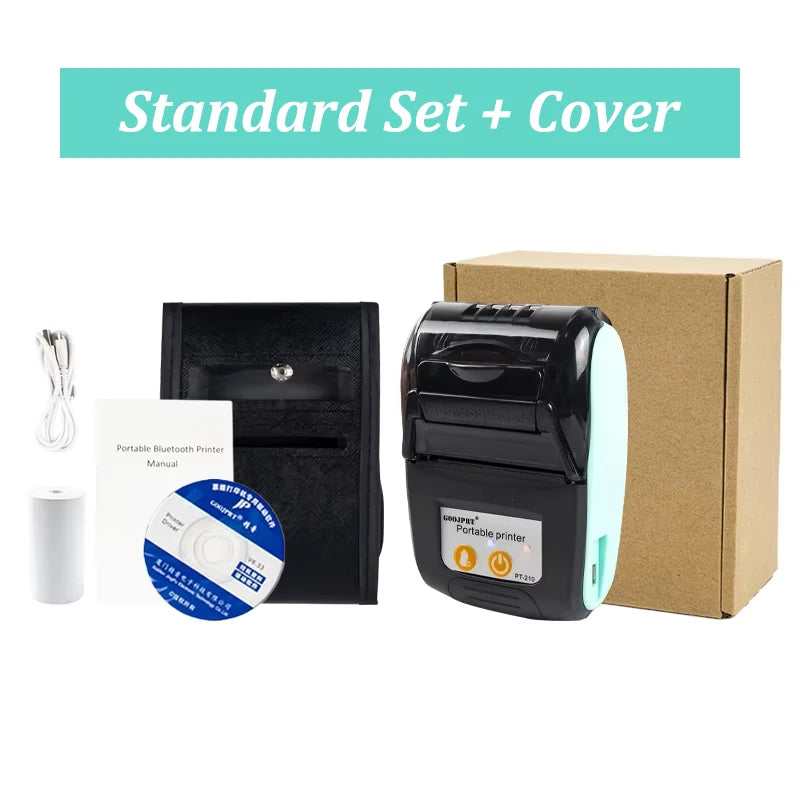 GOOJPRT 58mm Mini Portable Thermal Printer Bluetooth