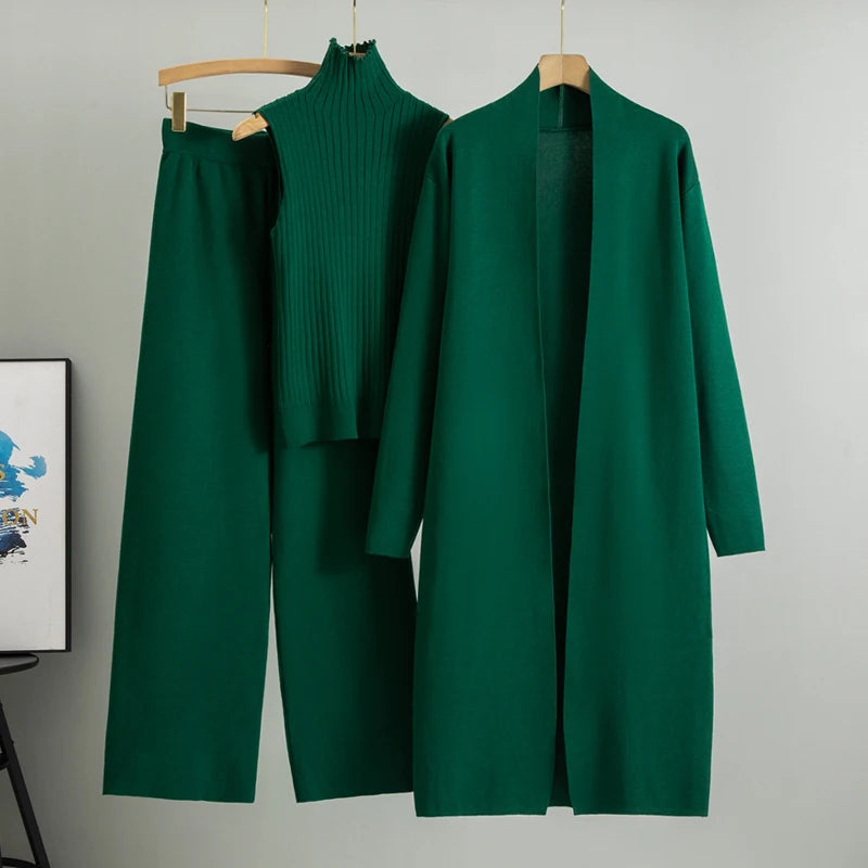 New 3PCS Solid Tape Patch Tank Top & Pants