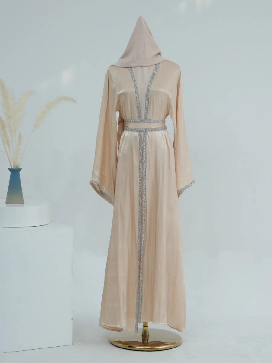 Muslim Abaya for Women Eid Dress 2 Piece Set