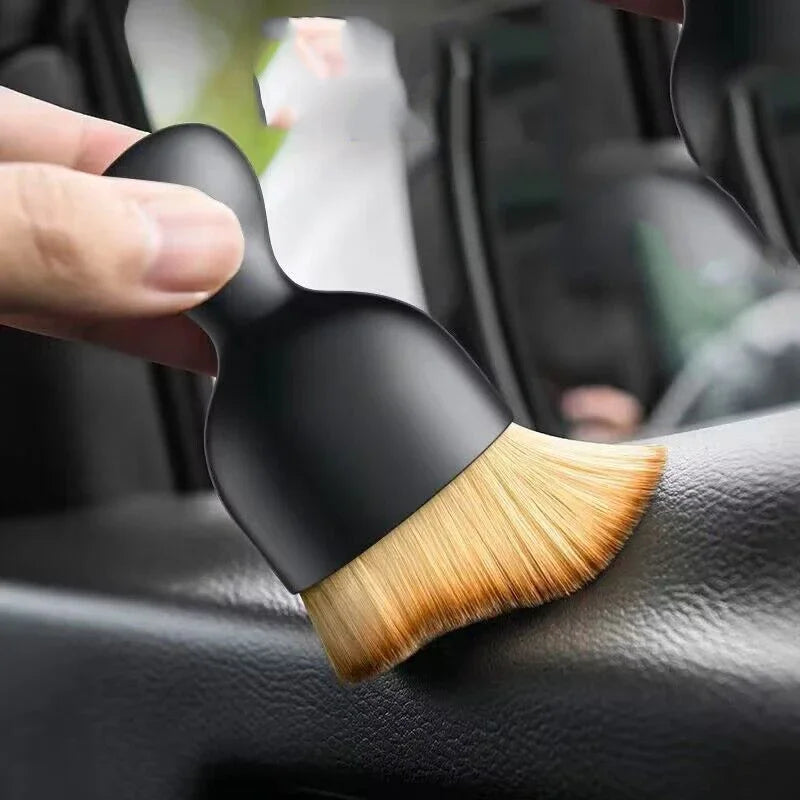 Car Interior Cleaning Brush with Cover Crevice Dust Detailing Brushes