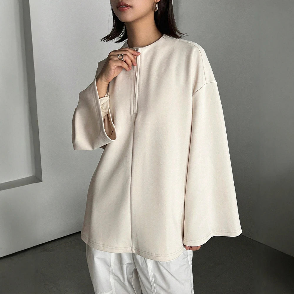 Women's T-Shirts Autumn 2025 Casual Fashion Solid Color