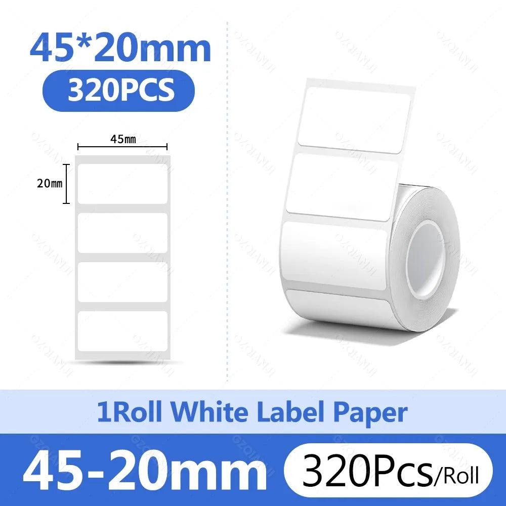 Niimbot 1Roll B1 White Sticker Paper Waterproof Adhesive Thermal Printer Tape