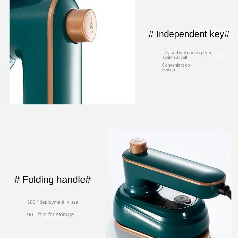 Mini Rotating Steam Iron Handheld Wet And Dry