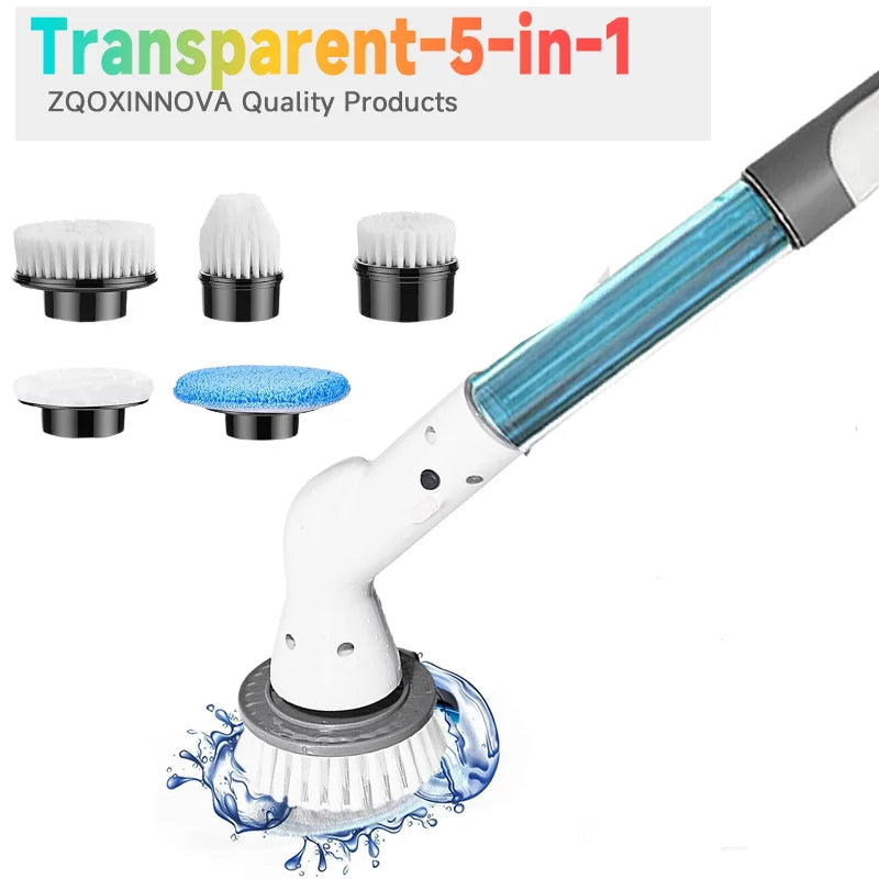 Household Cordless Spin Scrubber Cleaning Brush