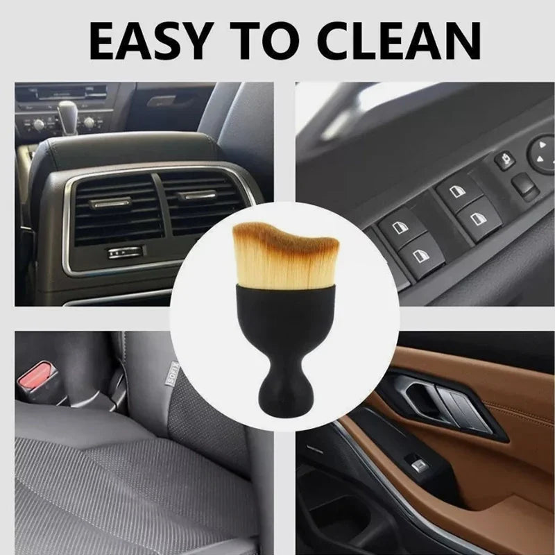 Car Interior Cleaning Brush with Cover Crevice Dust Detailing Brushes