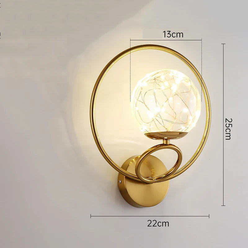 Modern Glass Starry Wall Light Lamp