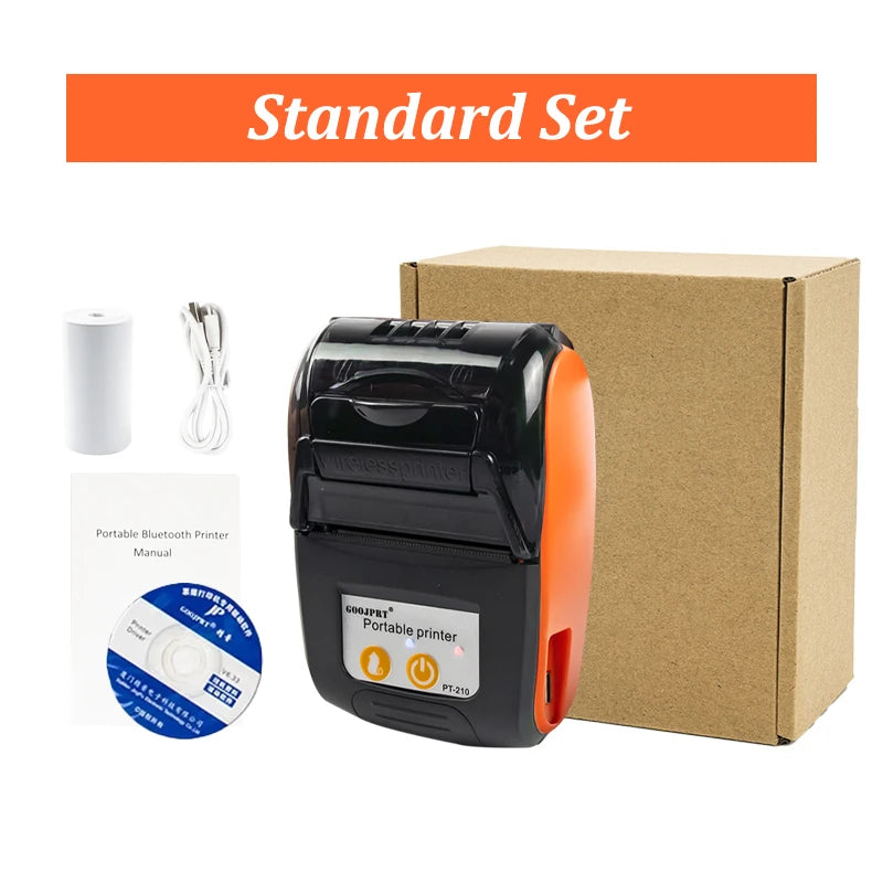 GOOJPRT 58mm Mini Portable Thermal Printer Bluetooth