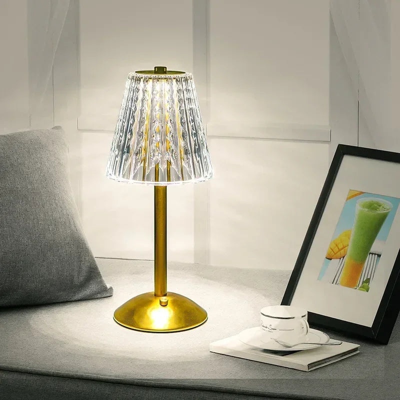Bar Touch Table Lamp Rechargeable Wireless Desk Lamp