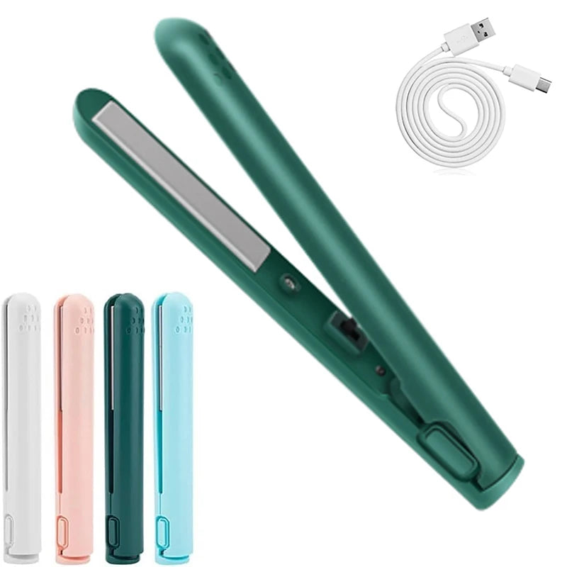 Curling Iron Straightener Usb Rechargeable Hair Straightener