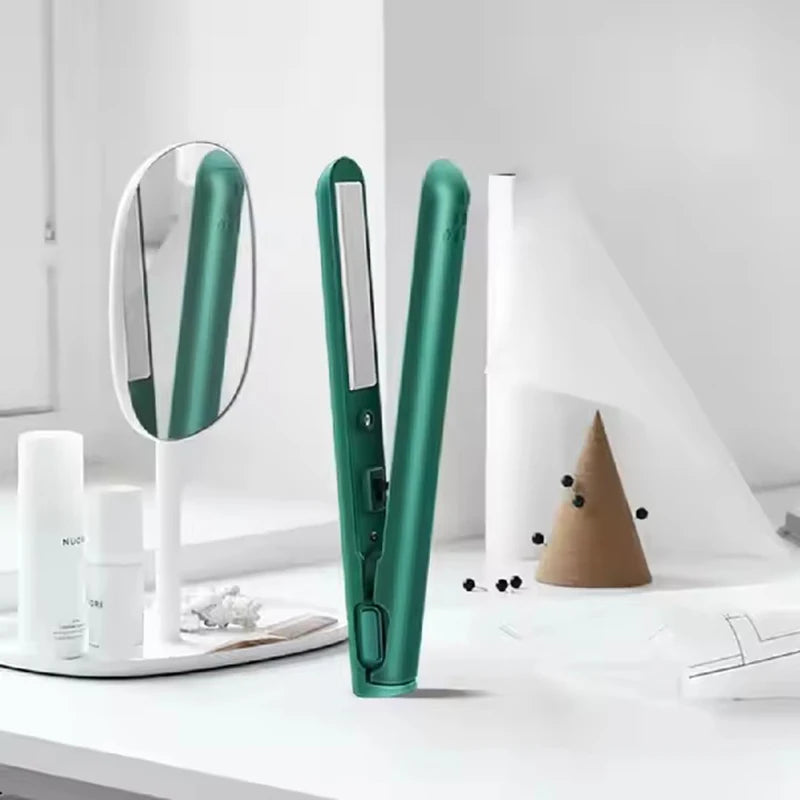 Curling Iron Straightener Usb Rechargeable Hair Straightener