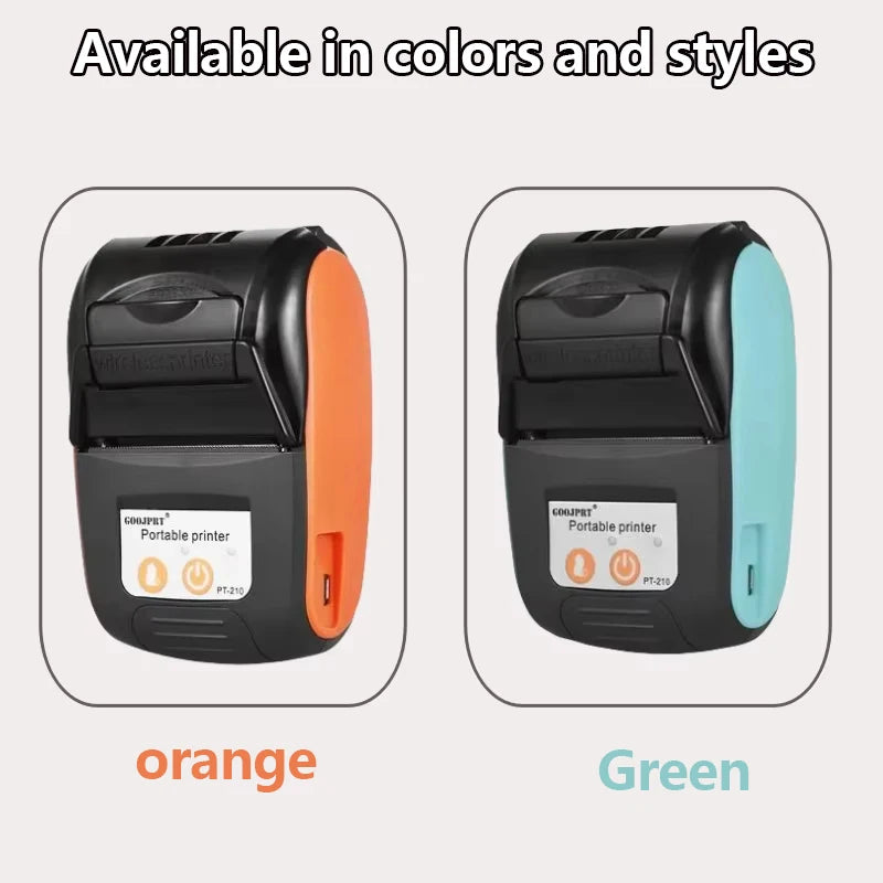 GOOJPRT 58mm Mini Portable Thermal Printer Bluetooth