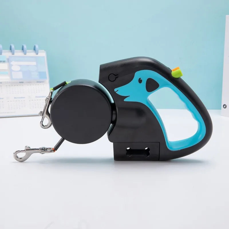 Double Dog Walking Leash With Lights