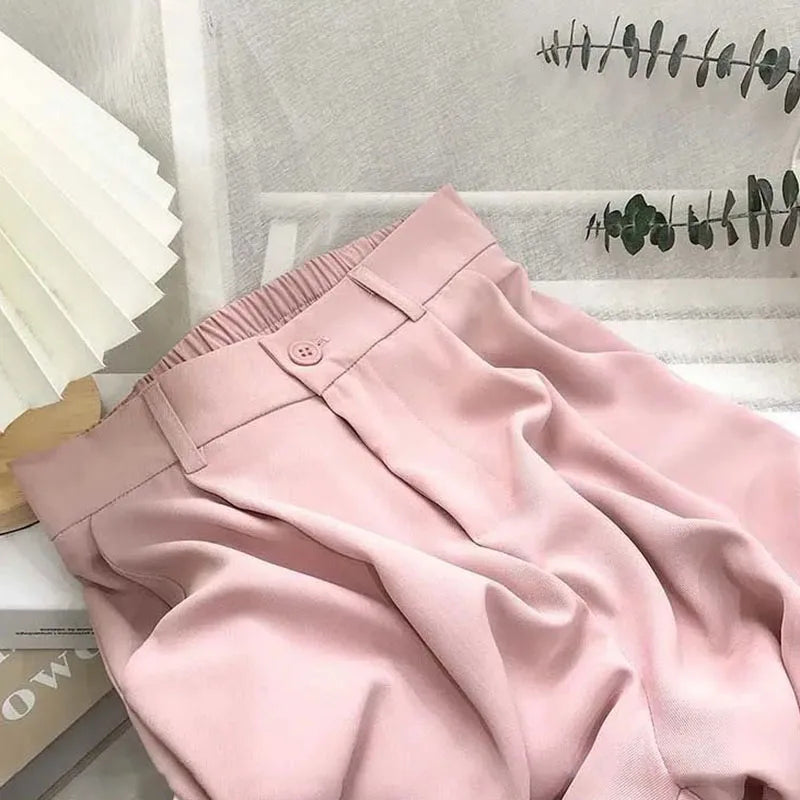 Loose Office Lady Suit Pants Fashion Wild Straight Thin Pants
