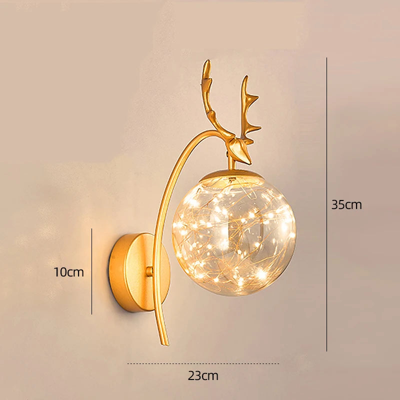 Modern Glass Starry Wall Light Lamp