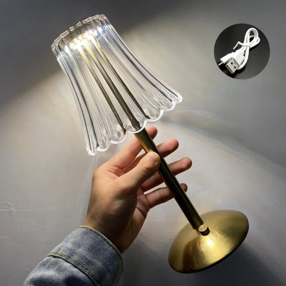 Bar Touch Table Lamp Rechargeable Wireless Desk Lamp