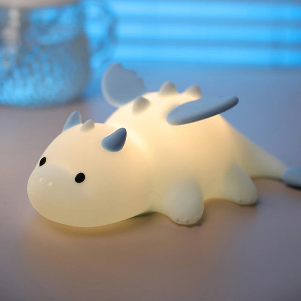 Cute Silicone Squishy Night Lamp Fox Rabbit Dimmable