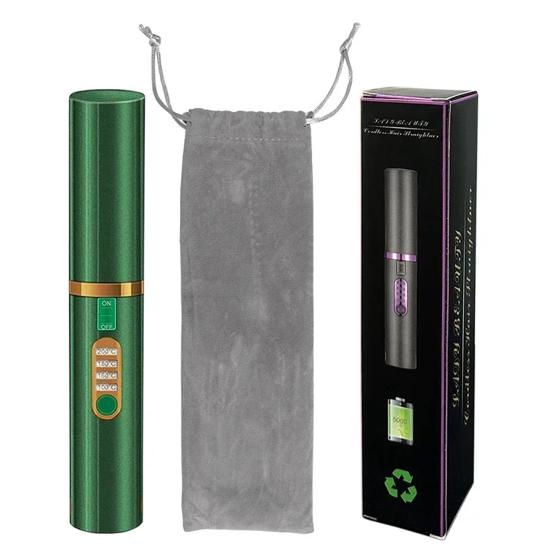 Wireless Travel Hair Straightening Styler Brush