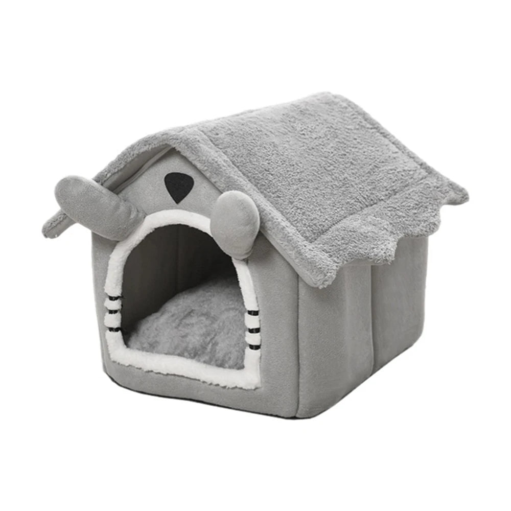 1PC Gray Detachable Cat House Semi-Enclosed Four-Season