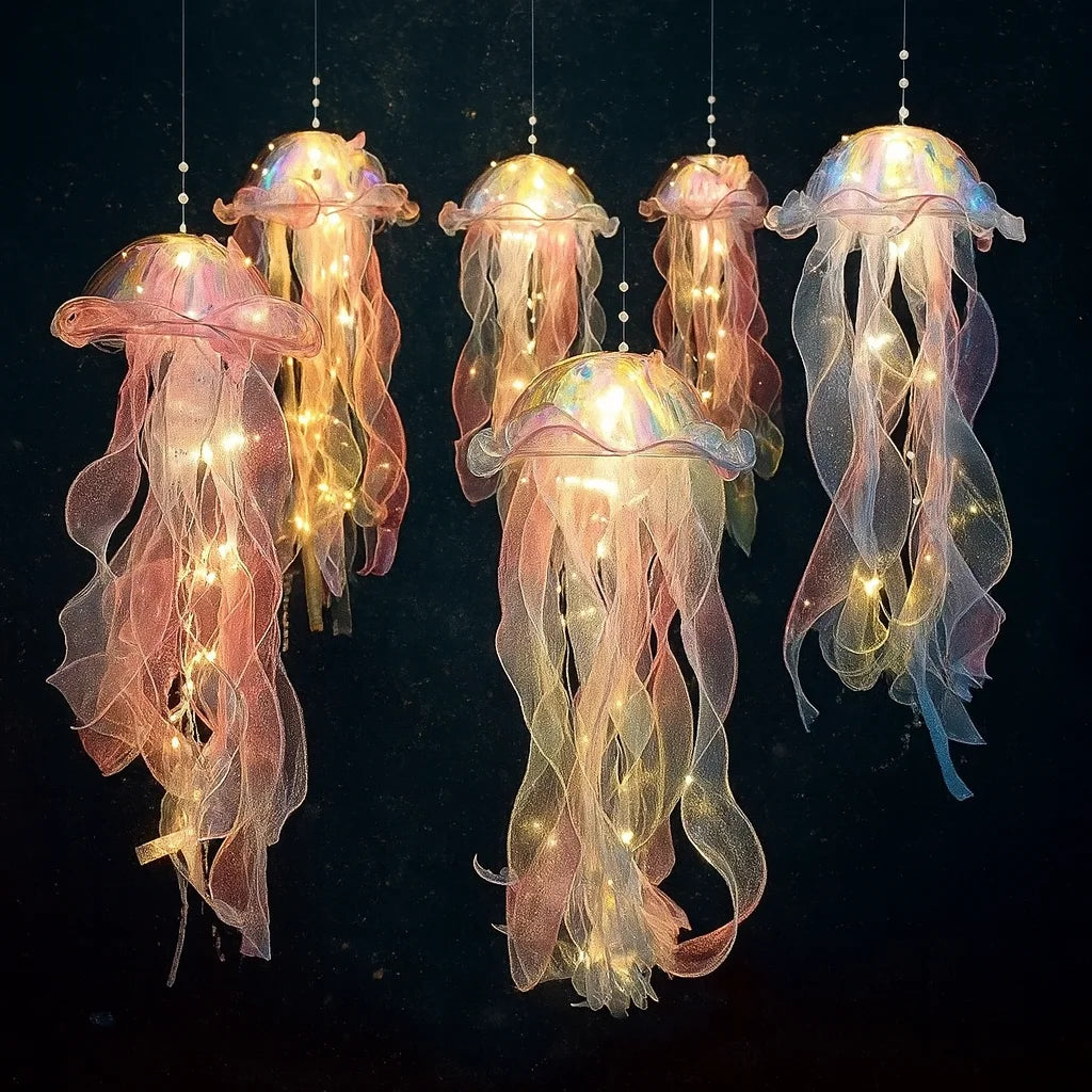 Gradient Jellyfish LED Night Light