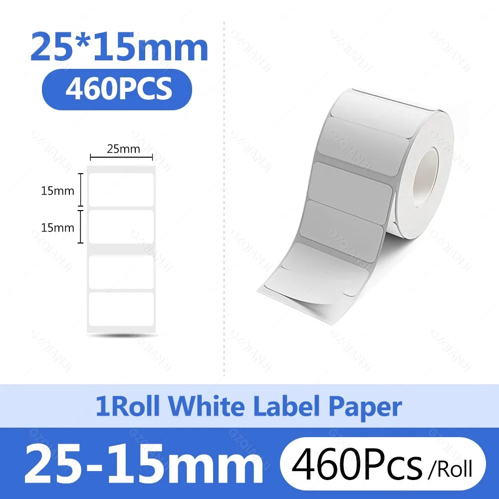 Niimbot 1Roll B1 White Sticker Paper Waterproof Adhesive Thermal Printer Tape