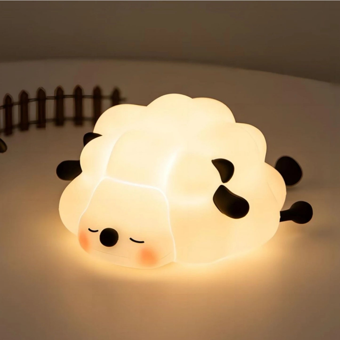Cute Silicone Squishy Night Lamp Fox Rabbit Dimmable